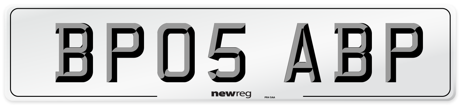 BP05 ABP Number Plate from New Reg